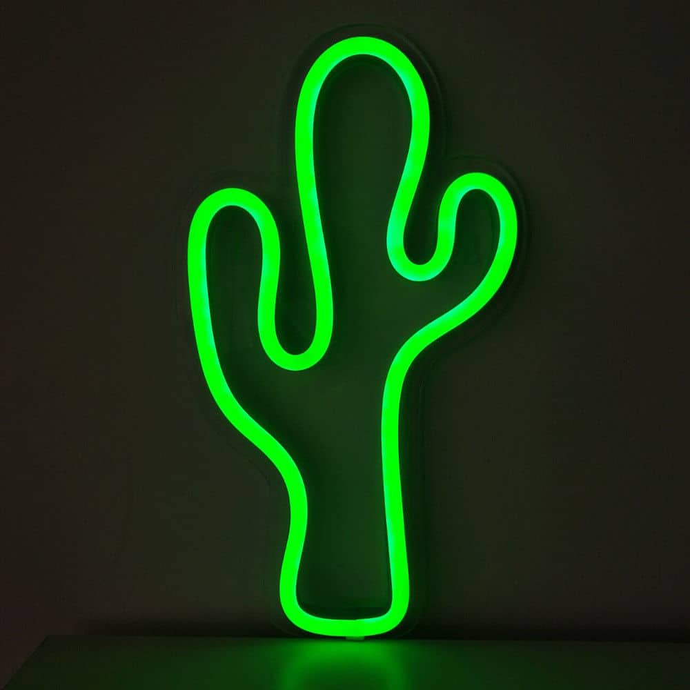 Lámpara LED Neon cactus